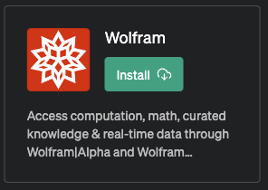Wolfram＿ChatGPTプラグイン＿使い方
