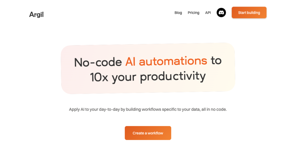 Argil, no-code AI automations to save hours every week