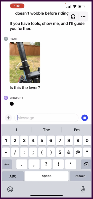 ChatGPT 画像認識を活用した実例：自転車のサドル調節 OpenAIデモ動画