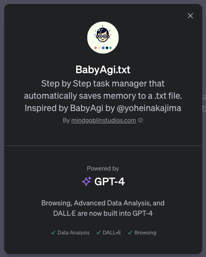 「GPTs」活用事例：タスク管理の「BabyAgi.txt」