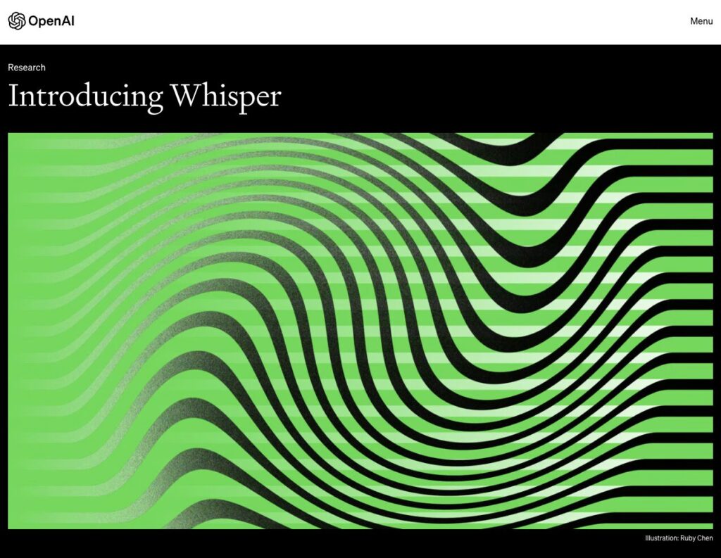 Introducing Whisper - 公式サイト