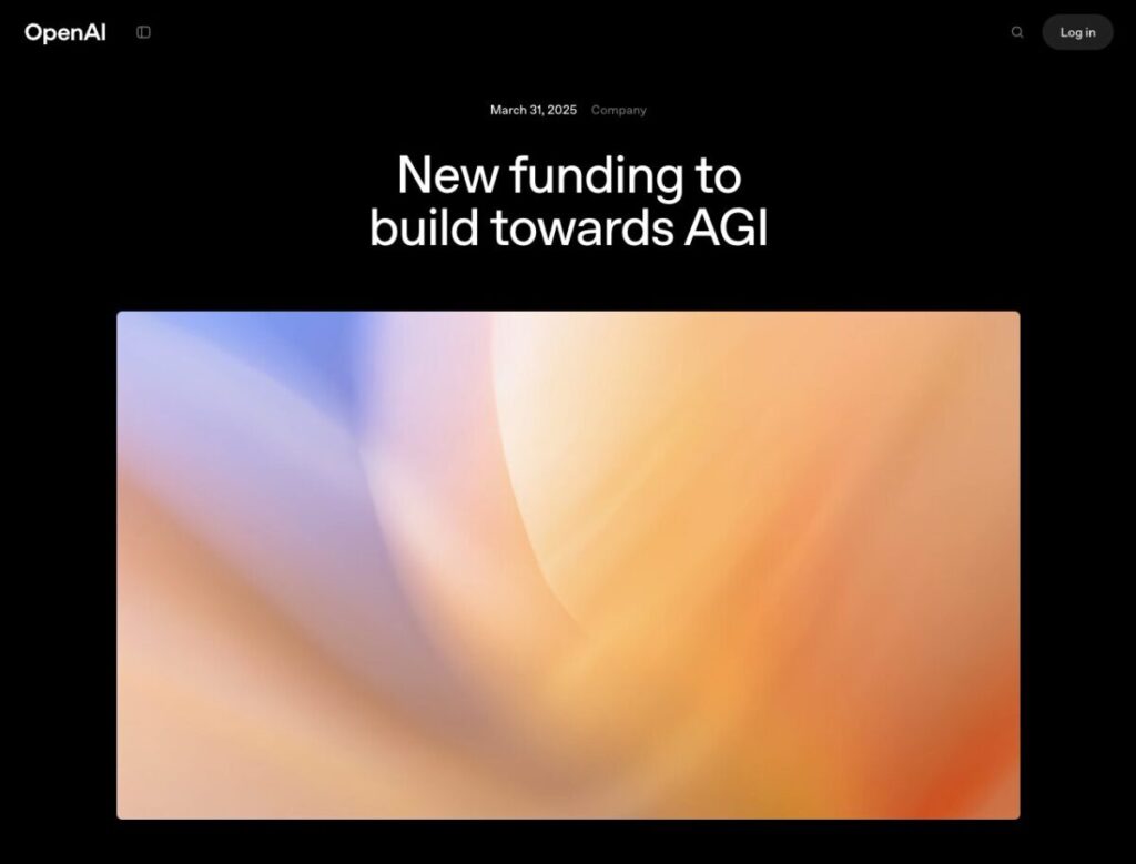 New funding to build towards AGI | OpenAI