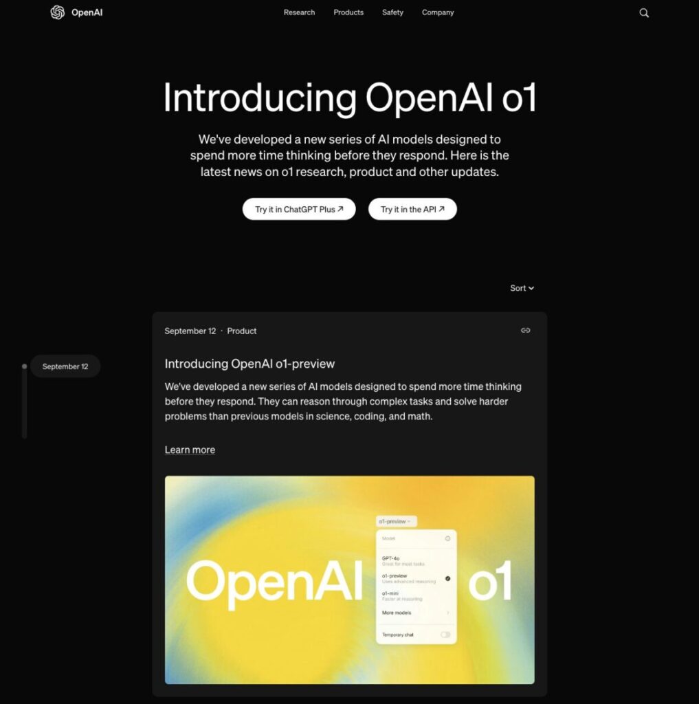 OpenAI o1 Hub | OpenAI