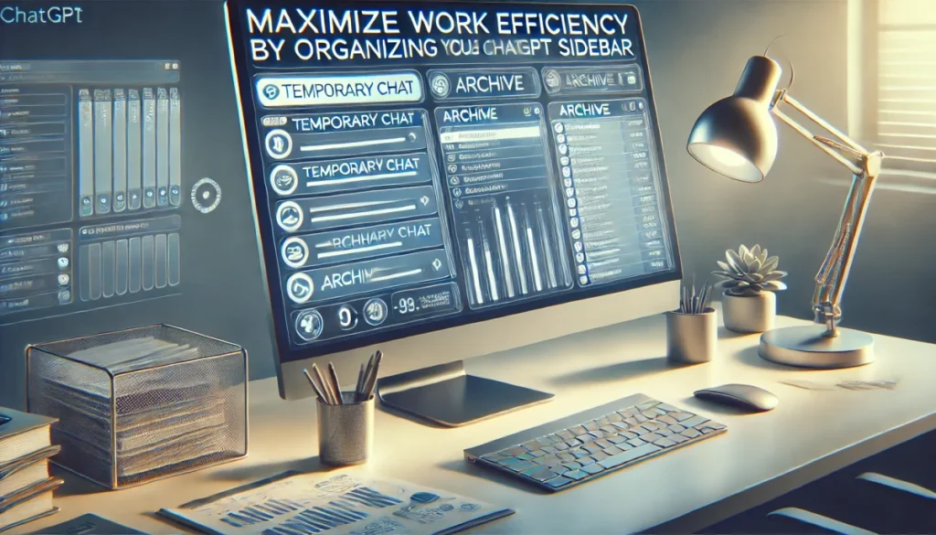ChatGPT サイドバーの整理で作業効率を最大化する方法