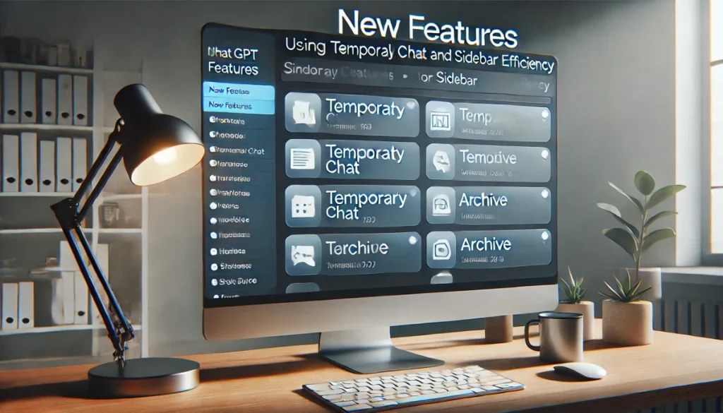 ChatGPT 新機能「一時チャット」と「アーカイブ」使い方：サイドバーの整理で作業効率アップ！