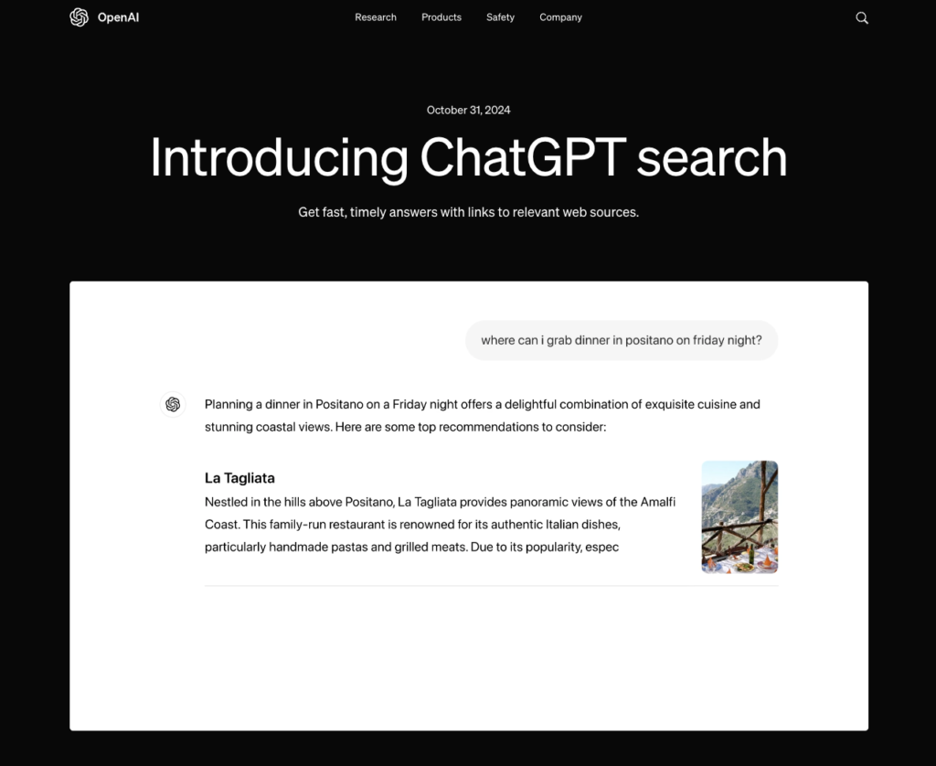 Introducing ChatGPT search | OpenAI