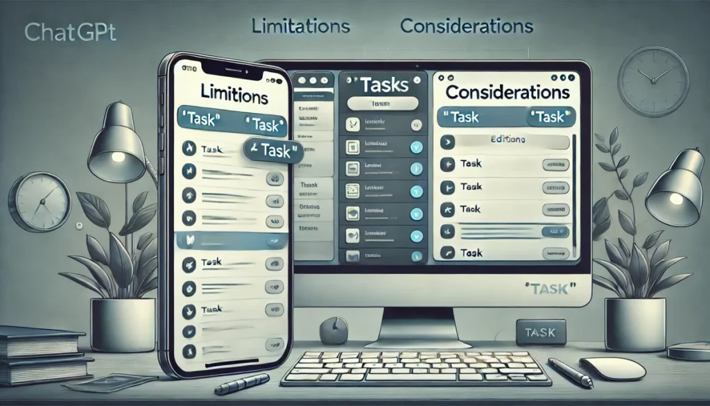 スマートフォンアプリとデスクトップアプリでの「タスク機能」の制限や注意点