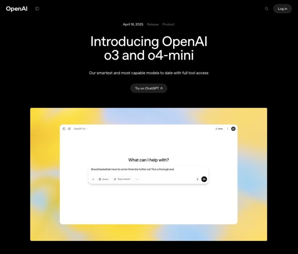 ChatGPT「OpenAI o3」「o4-mini」登場！使い方・料金・性能・活用法を解説 | ChatGPTの学校
