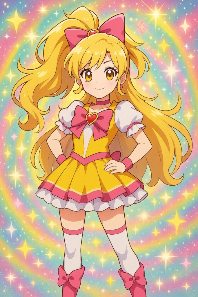画像を「プリキュア風（美少女戦士風）」に変換してみた