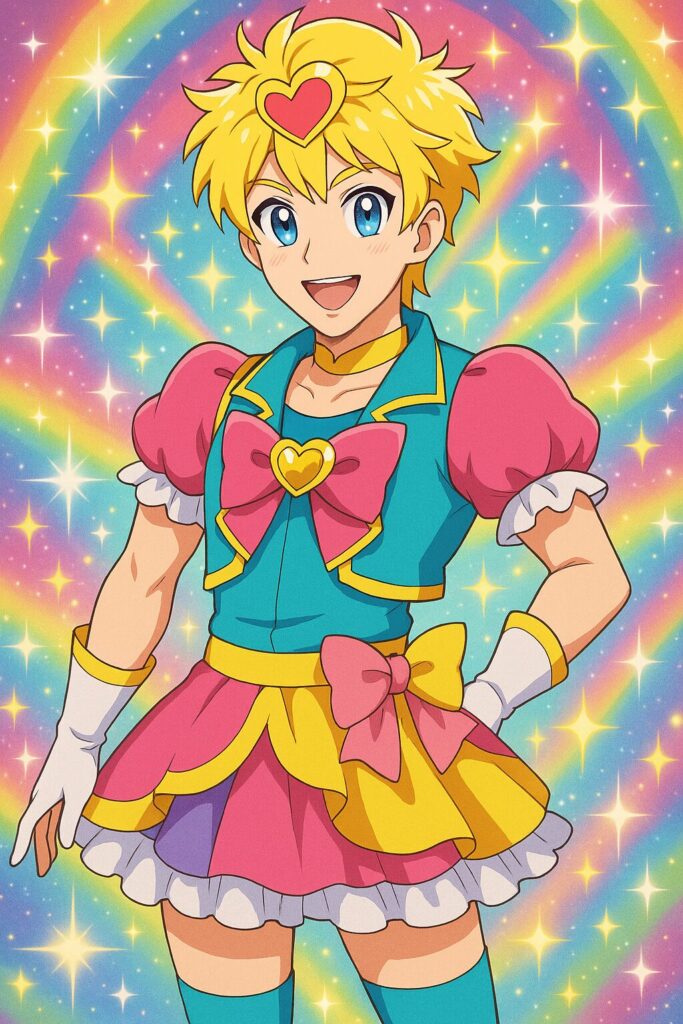 画像を「プリキュア風（美少女戦士風）」に変換してみた