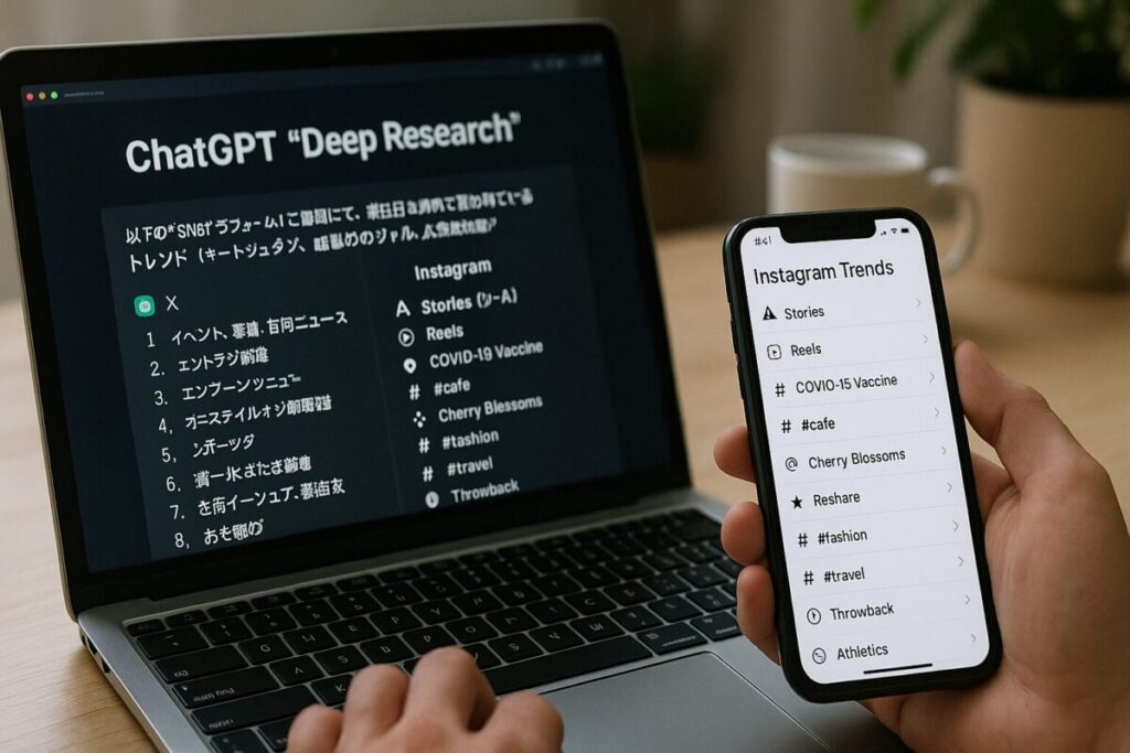 ChatGPT「Deep Research」を使って「SNSトレンド（X・Instagram）」を調査する方法