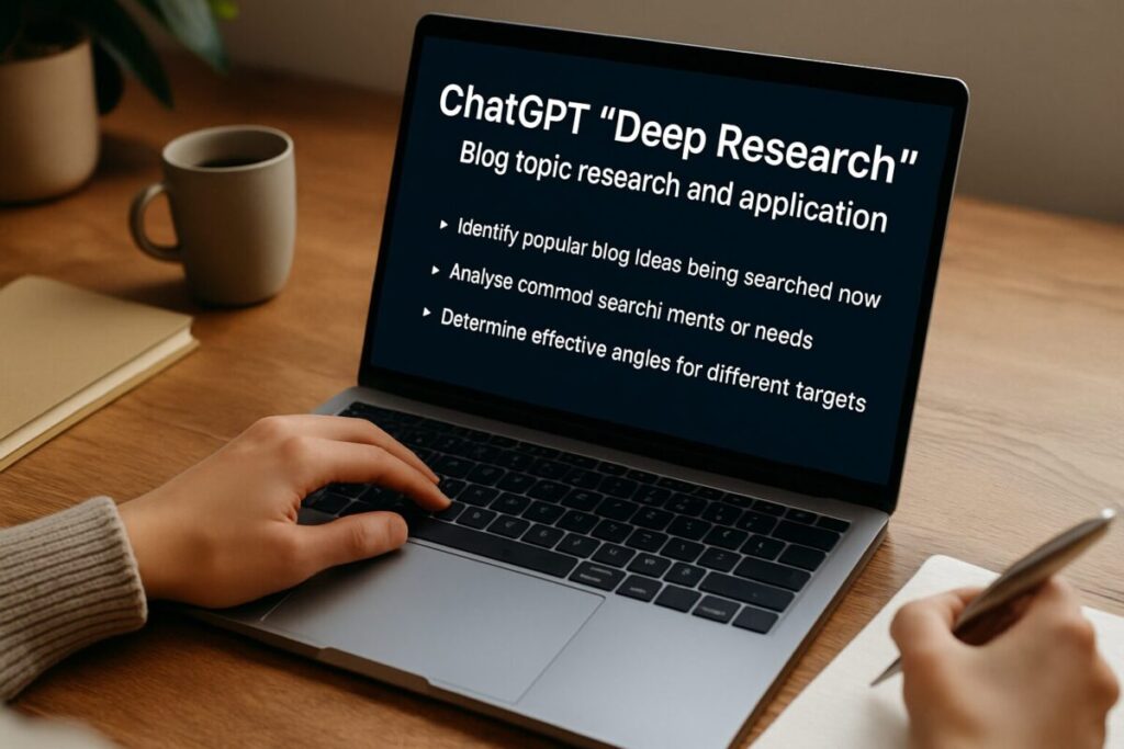 ChatGPT「Deep Research」を使って「ブログのネタ」を調査するプロンプト