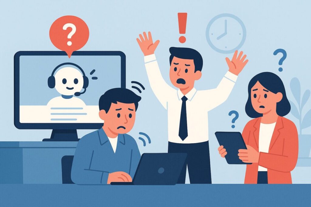 ChatGPTの失敗例⑥チャットボットの誤対応で業務混乱