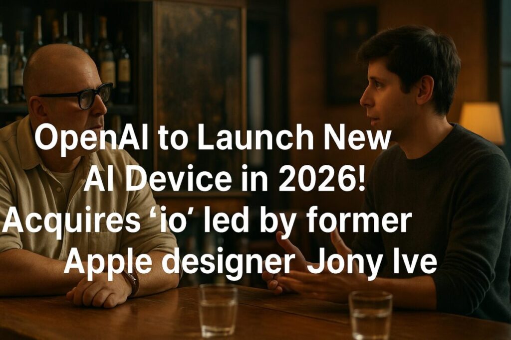 OpenAI 新AIデバイスは2026年にも登場！元Appleジョニー・アイブ率いる「io」を買収合併