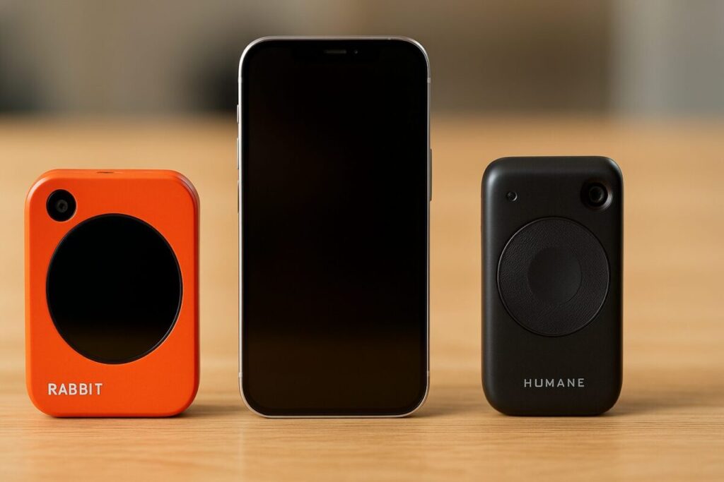 Rabbit R1・Humane AI Pinとの違い｜ポストiPhoneと呼ばれる理由