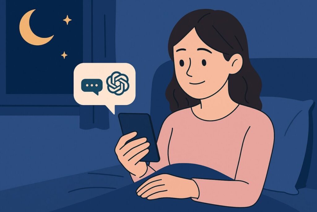 「夜、眠れないときの相談」テンプレートと具体例｜不安な夜に心を落ち着けるプロンプト
