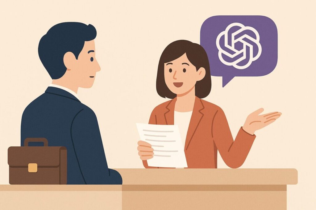 「面接対策」のテンプレートと具体例｜好印象を残す回答例をChatGPTで練習しよう