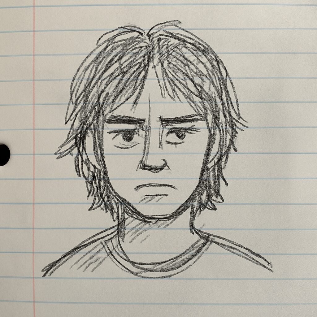 手描きのイラストをアップロード