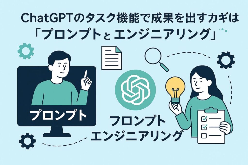 ChatGPTのタスク機能で成果を出すカギは「プロンプト」と「プロンプトエンジニアリング」