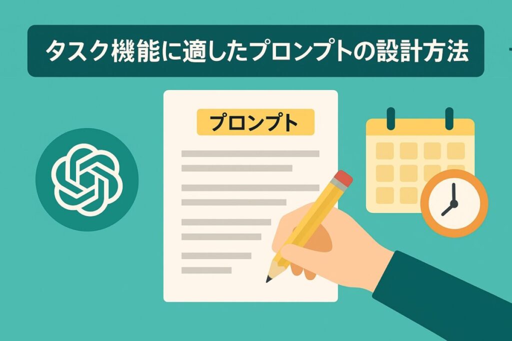 タスク機能に適したプロンプトの設計方法