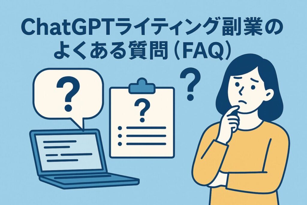 ChatGPTライティング副業のよくある質問（FAQ）