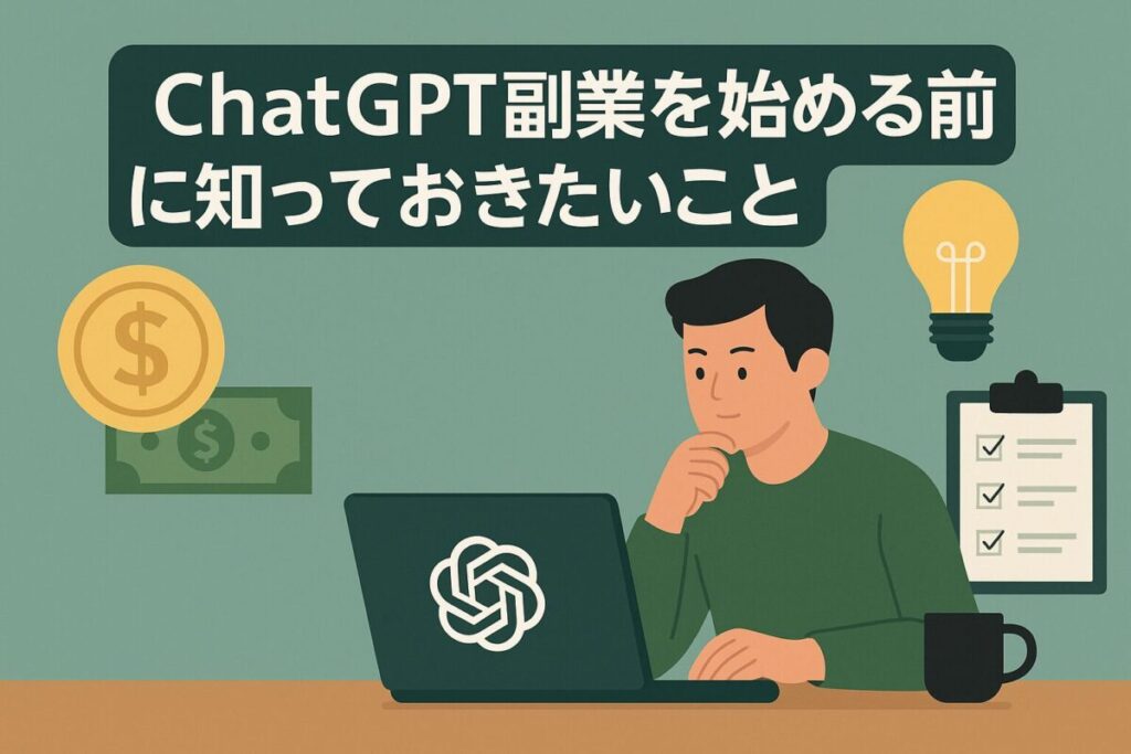 ChatGPT副業を始める前に知っておきたいこと