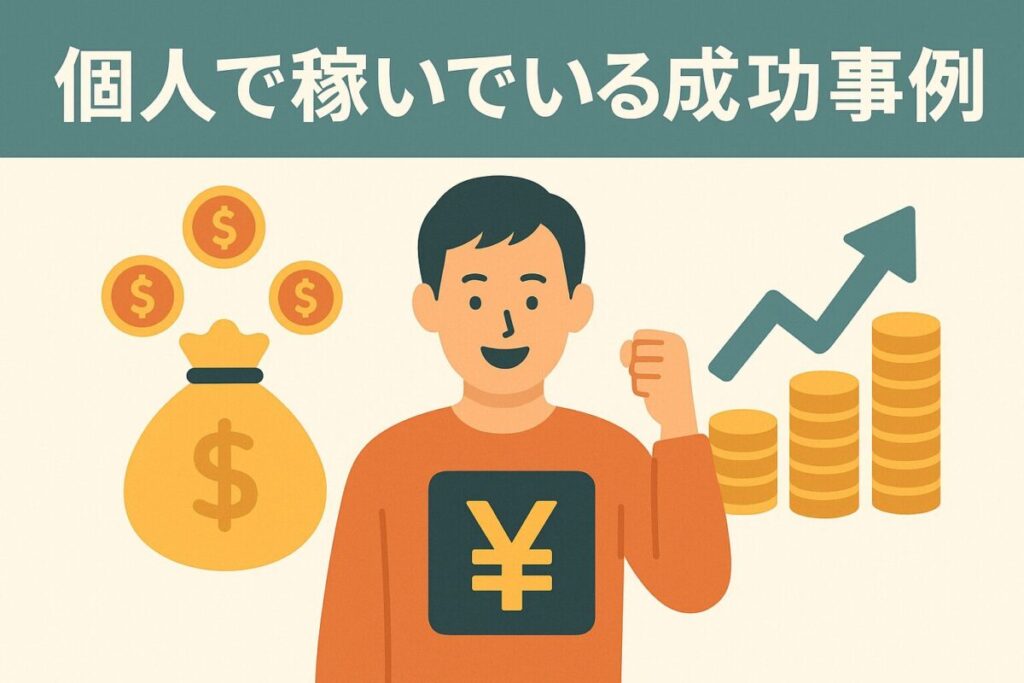 個人で稼いでいる成功事例