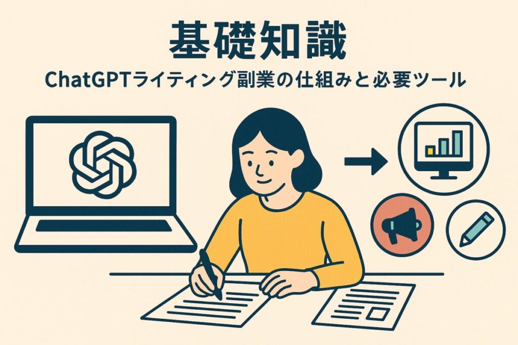 基礎知識｜ChatGPTライティング副業の仕組みと必要ツール