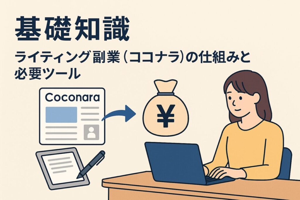 基礎知識｜ライティング副業（ココナラ）の仕組みと必要ツール