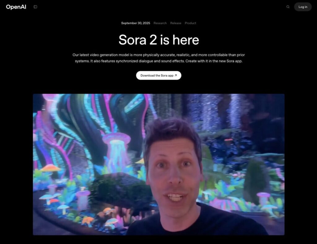 Sora 2 is here | OpenAI